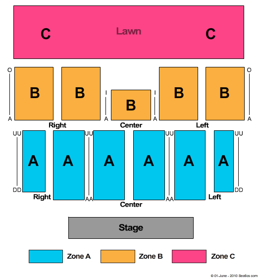Outdoors At Soaring Eagle Casino & Resort End Stage Zone Seating Chart